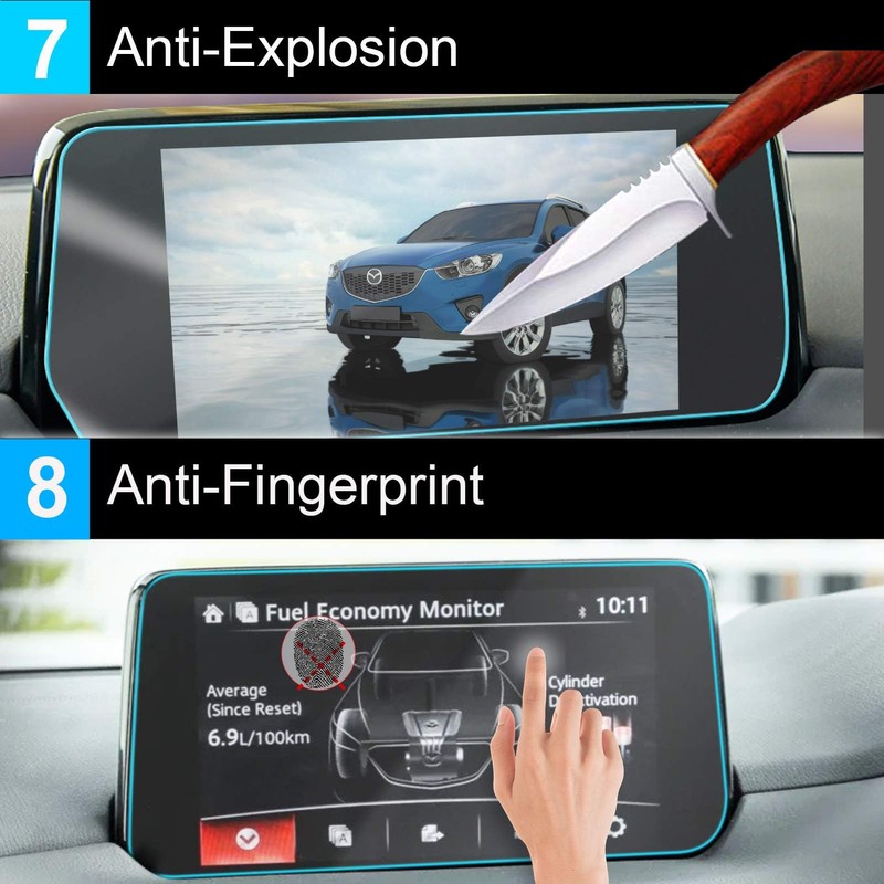 TTCR-II for 2017-2019 Mazda CX-5 Navigation Display Screen Protector 7