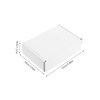 Operitacx 6pcs White Cardboard Shipping Boxes for Mailing and Packing