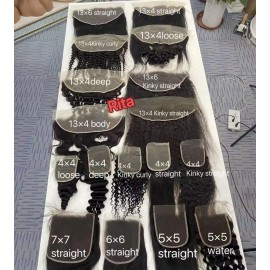 Raw Human Hair Kinky Curly Bundles Vietnamese Raw Hair Swiss Lace Frontal Vendor with hd 4*4 5*5 Closure Indian Curly Loose Deepstyle: all, color: hd 13*4 frontal (same texture as bundle ), Stretched Length: 12 inches