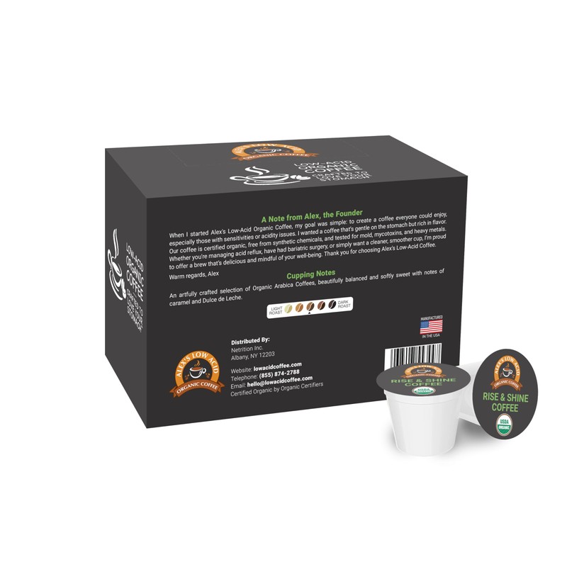 Alex’s Low Acid Organic Coffee | Created to Limit Heartburn,