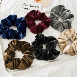 Olim Pastel 12cm Diameter Large Soft Velvet Glossy Hair (WFIZU0P) / 올림 파스텔 지름12CM대형소프트벨벳 유광 머 (WFIZU0P)