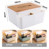 Rectangular Tissue Box Holder, Multifunction Facial Tissue Dispenser for Dining