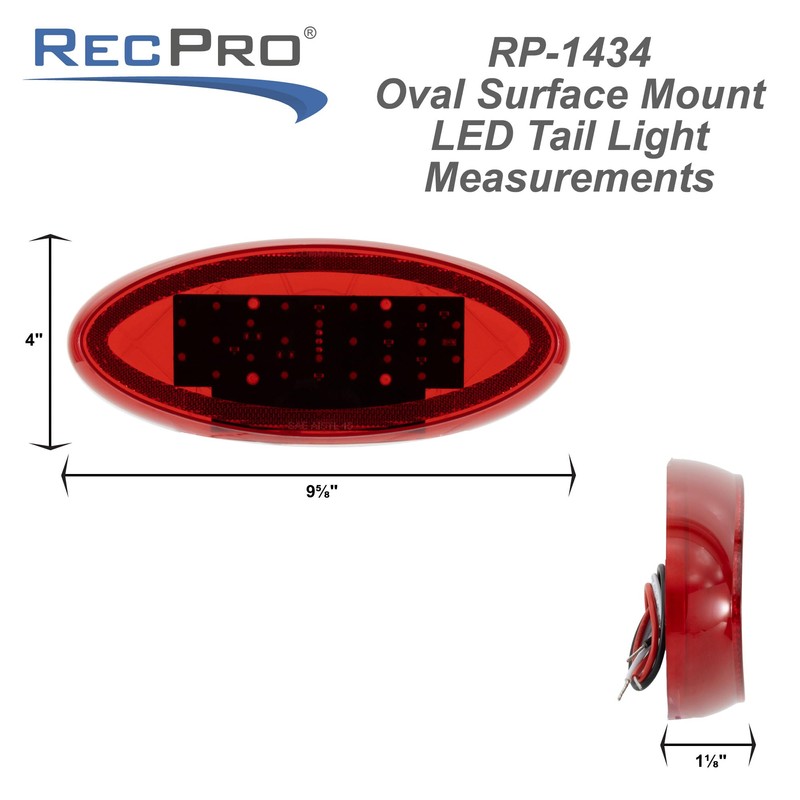 RecPro RV LED Tail Light | Trailer Brake Light |