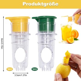 Lemon Squeezer, 2 Pieces Lemon Squeezer Hand Press, Lemon Juice Pourer Juicer for Oranges, Lemons and Other Citrus Fruits