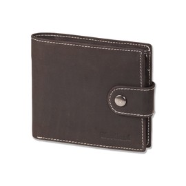Woodland - Multibag 3 in 1: Purse - Neck Pouch - Belt bag, all in one! Made of soft, untreated buff in dark-brown/taupe