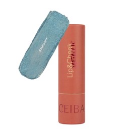 Ceiba Essentials Lip & Cheek Metallic – Bálsamo Multiusos para Labios y Mejillas con Acabado Brillante (4.9 g) – Clean Beauty, Vegan & Cruelty-Free (STARLIGHT)