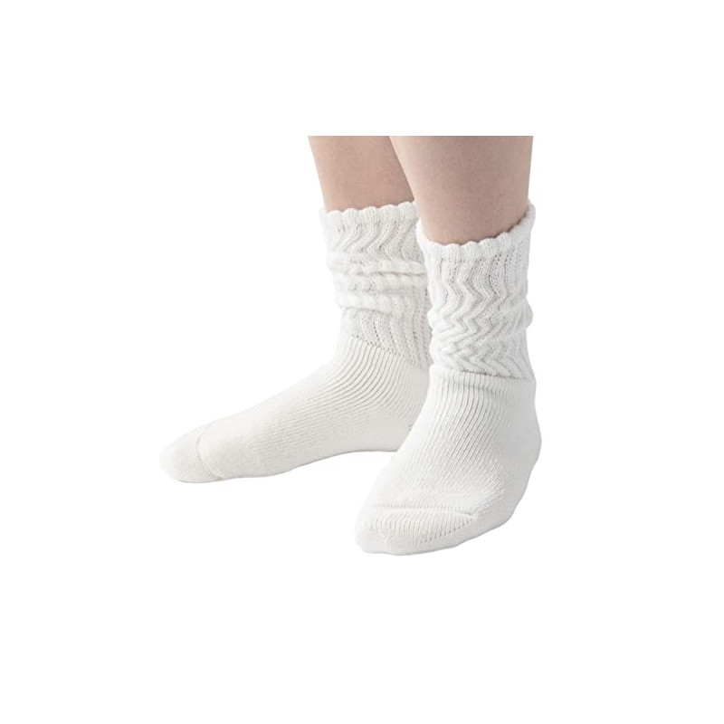 RENFRO huqura Women's Socks, Soft Cotton, Made in Japan, White