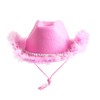 Solafas Cowboy Hats for Adults Fancy Dress(Pink)