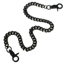 starfa lab Pants Wallet Chain for Men Women Boy Girl,Duty Heavy Pocket Chain Metal Wallet Keychain Jean Punk,Black