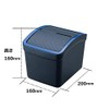 Carmate Japan DZ308 Car Black Carbon Luxury Compact Trash Box