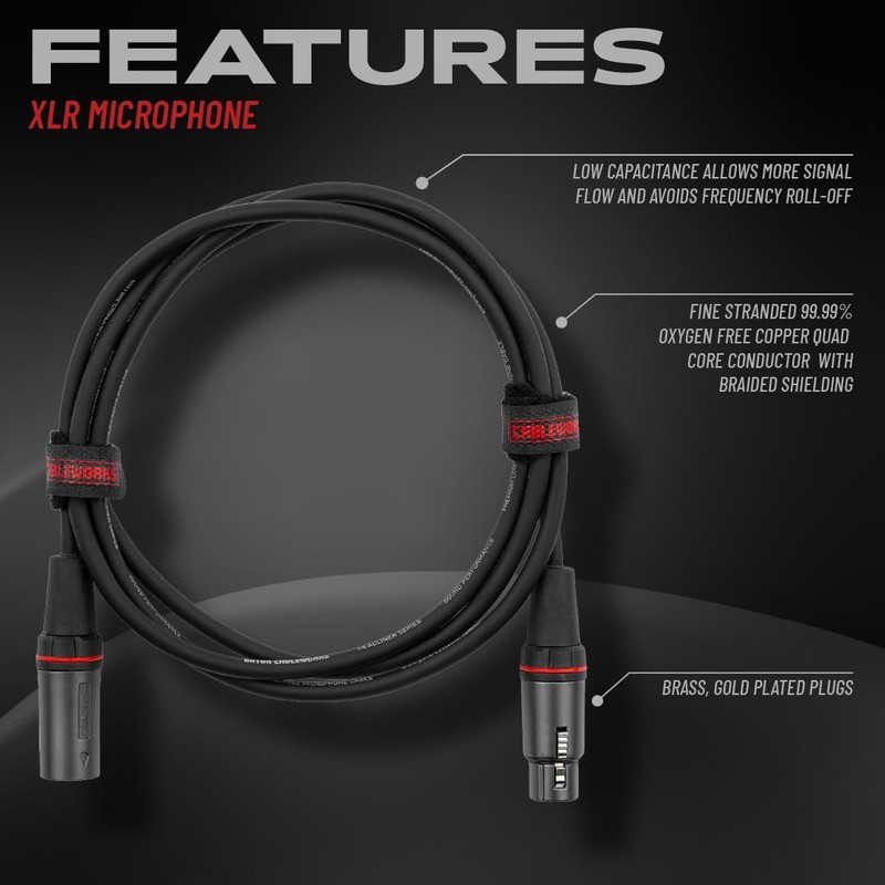 Gator Cableworks Headliner Series Microphone Cable - 6 foot