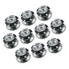 MEETOOT 10pcs Round Tubing Inserts Threaded Tube Inserts Plum Blossom