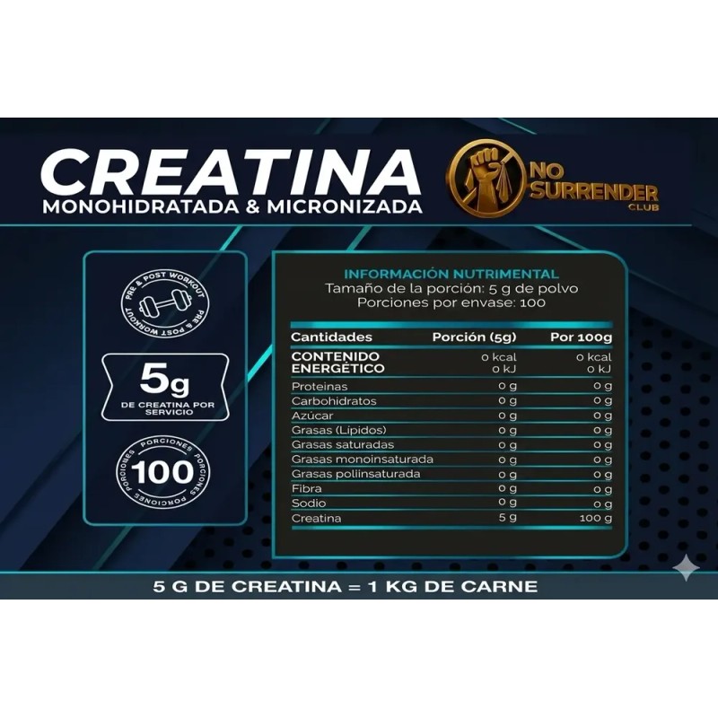 100 Creatina Monohidratada Micronizada Nosurrender.club