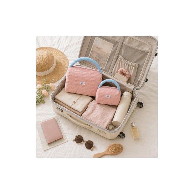 Cosmetic Bag Organizer Travel, Compact Lightweight Accessory for Travel and
