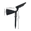 LICHT DISCOUNT SW6064 LED Solar Garden Light 3000 K Warm
