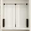 bimiti Pull Down Closet Rod -Stainless Steel Adjustable 33-47 Inches