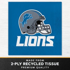 Trendware Detroit Lions Napkins, 48 ct