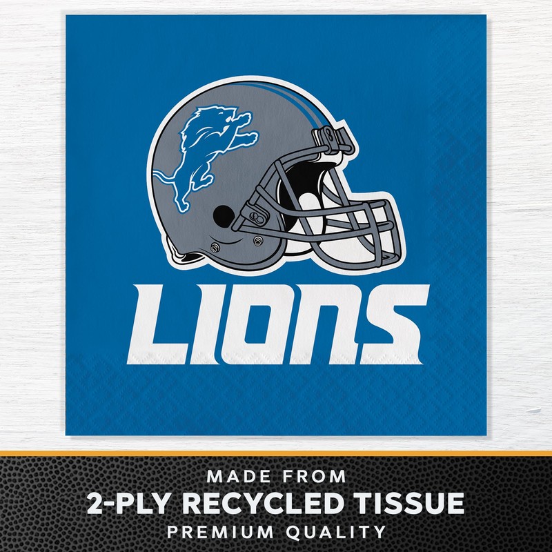 Trendware Detroit Lions Napkins, 48 ct