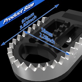 Mantt Foot Pegs Footrest Fit for 2024 XTZ 700 TENERE/Rally 2023 Enlarged Rider Foot Pedals for 2023 XTZ 700 TENERE Wide Fat Pegs