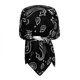 Moonlove Bandana Cap, Pirate Hat, Men's Bandana, Cotton, Quick Drying, Sweat-absorbing, Skull, Triangular Cloth, Breathable, Sweat Protection, Protection Against Heatstroke, UV Protection, Adjustable,