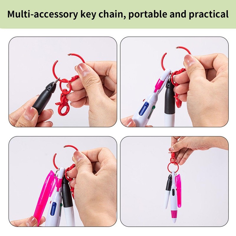 6 Piece Ballpoint Pen Set, Colourful Ballpoint Pens, Multipack Ballpoint