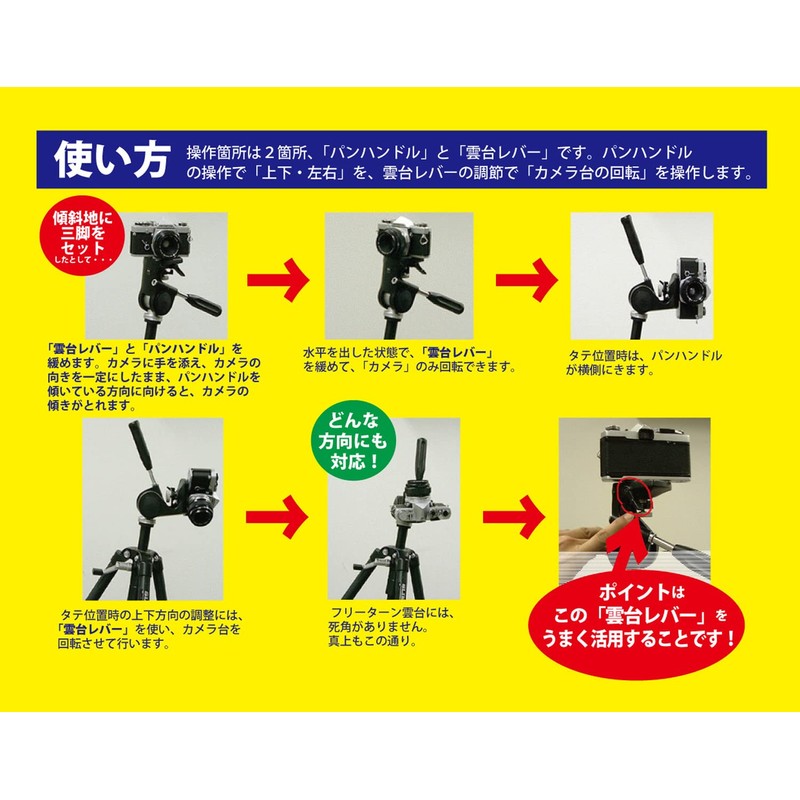 SLIK フリーターン雲台 マスターデラックス ブラック雲台 200162