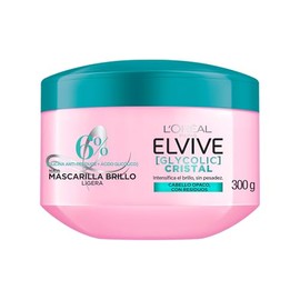 LOreal Paris, Mascarilla Capilar Elvive Glycolic Cristal Con Glicina Anti Residuos  cido Gliclico, 300Ml                                              