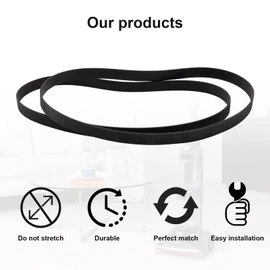 440005536 Replacement Belts for Hoover Dual Power Max Carpet Vacuum Cleaner FH51000,FH51001,FH51002,FH51010,FH54010,FH51000RM,FH51000NC,FH51001,FH54000 Easy to Install,Durability(Pack of 2)