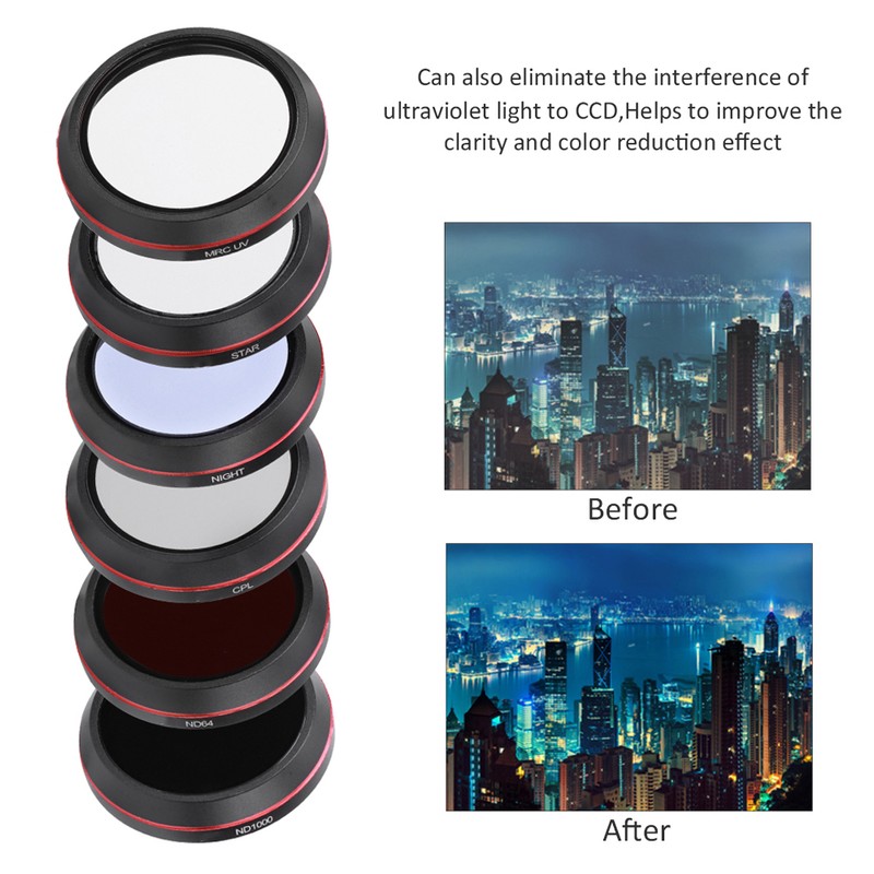 Junestar MRC UV CPL Star ND64 ND1000 Night Filter for
