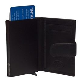 The Chesterfield Brand Hannover Credit Card Holder 6cc 10 cm RFID Black, black, Vintage