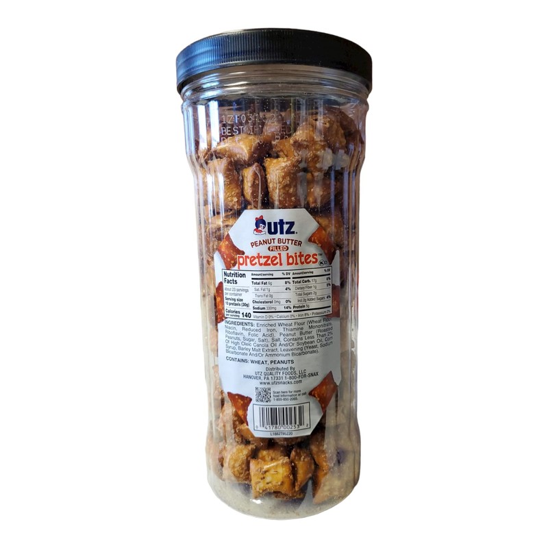 UTZ PEANUT BUTTER FILLED PRETZEL BITES 24oz