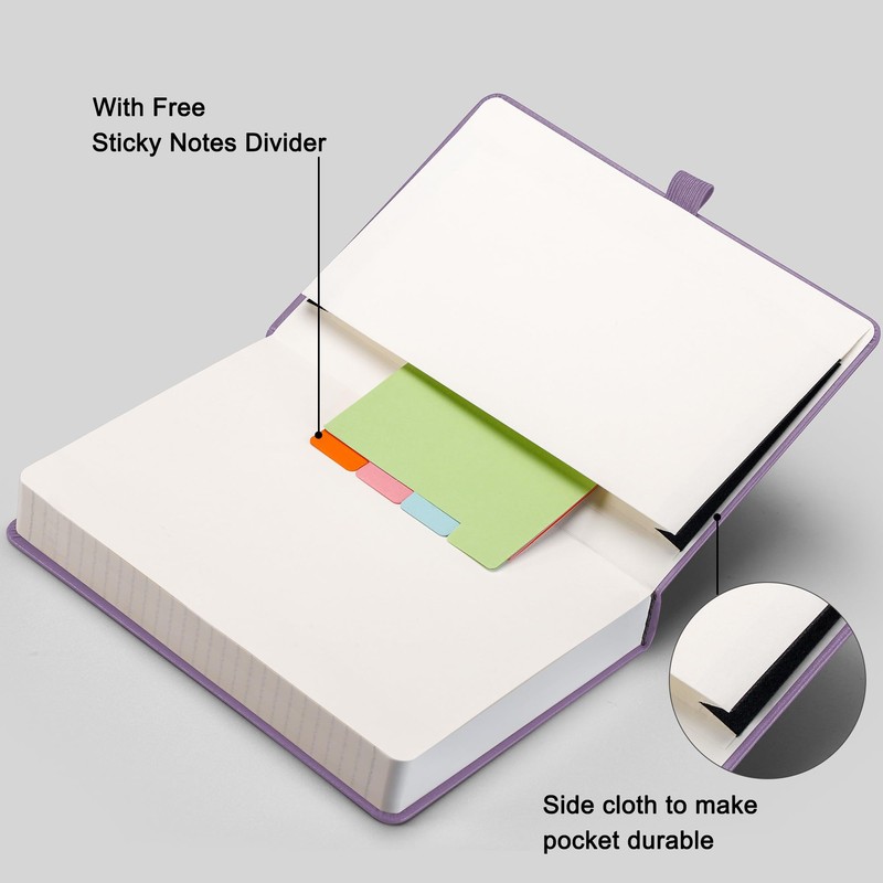 RETTACY Lined Journal Notebook - A5 Note Book Hardcover Thick