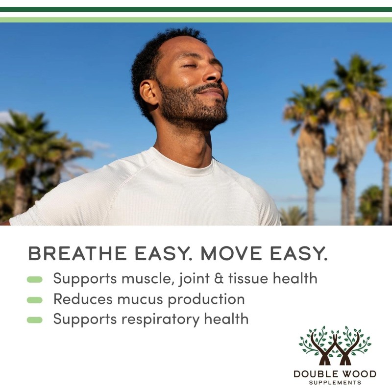 Double Wood Supplements Serrapeptase 240,000 SPU Max Potency (120 Veggie