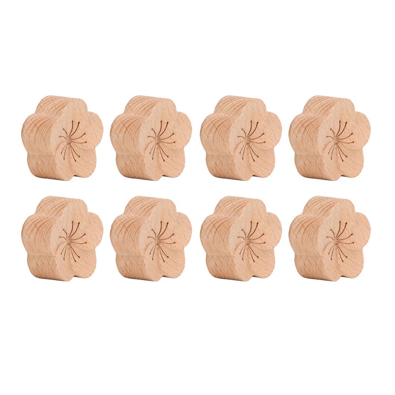 8 Pcs Essential Oil Car Diffuser Plum Flower Shape Natural