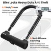 Febabilo Bike Locks Heavy Duty Anti Theft with 6ft Cable,18mm