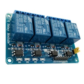 SuziePi DC 5V 4 Channel Relay Module Compatible with Arduino R3 MEGA Raspberry Pi with Optocoupler High/Low Level Trigger Expansion Board
