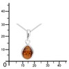 Ostsee-Schmuck Enela Necklace with Pendant 925/000 Silver Amber, Sterling Silver,