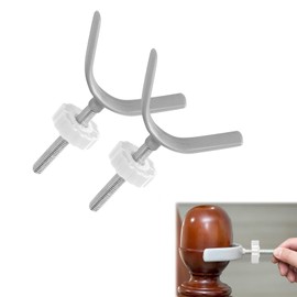 Y-shaped adapter for baby gate, Y spindle for attachment, children's gate and stair railings, extension of the stair safety gate, for stair gates for babies and pets (white, pack of 2)