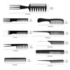 Barber Comb Set, Styling Comb Men, 10 PCS Professional Barber