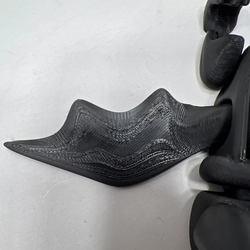 3D Printed Black Articulating Glider Bat