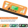 Digital Billet Torpedo Level Protractor ABS 90 Degree Orange