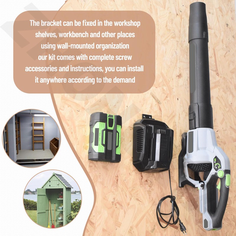 ZHONGXIA Charger Holders & Battery Holders & Leaf Blower Wall