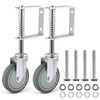 ERKOON 2 Packs Heavy Duty Gate Wheel Spring-Loaded Gate Casters,