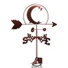 SWEN Products Crescent Moon and Star Weathervane (Adjustable Mount Included)