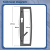 uPVC Fuhr Sliding Patio Door D Handle 90pz - Inline