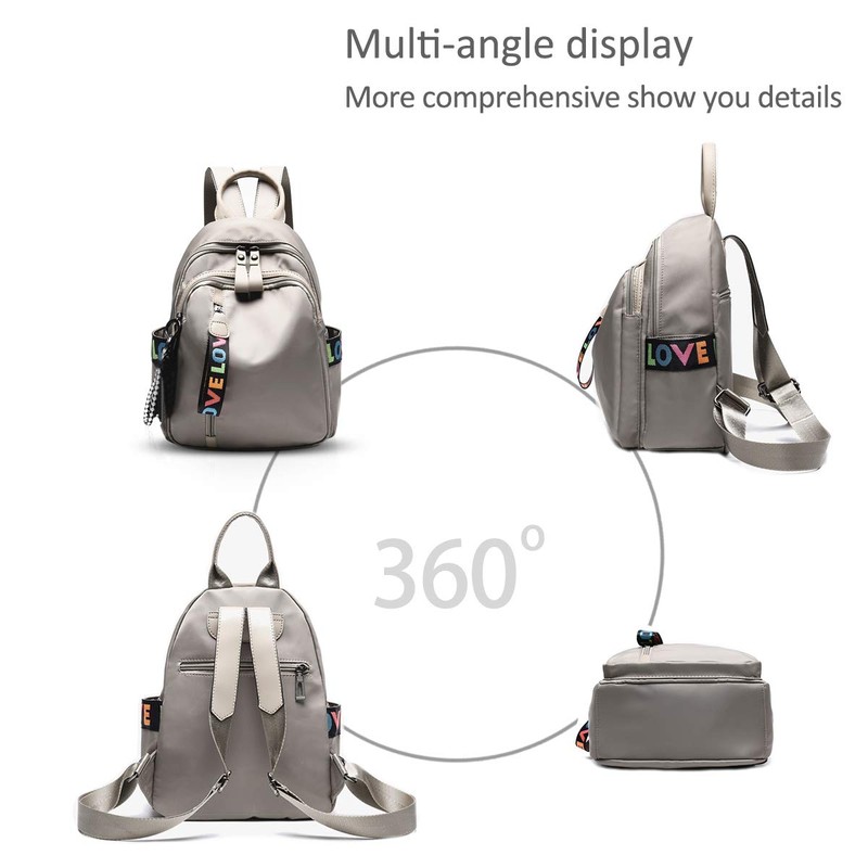 NICOLE&DORIS College Backpack Casual Girl Backpack School Bag Rucksack PU