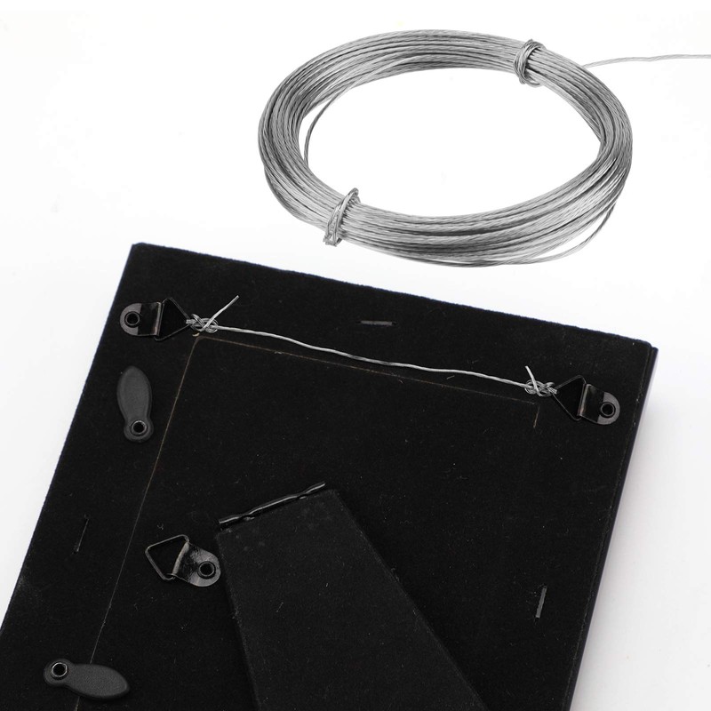 SAVITA 32.5 Feet (10m) Picture Hanging Wire Metal Wire Photo