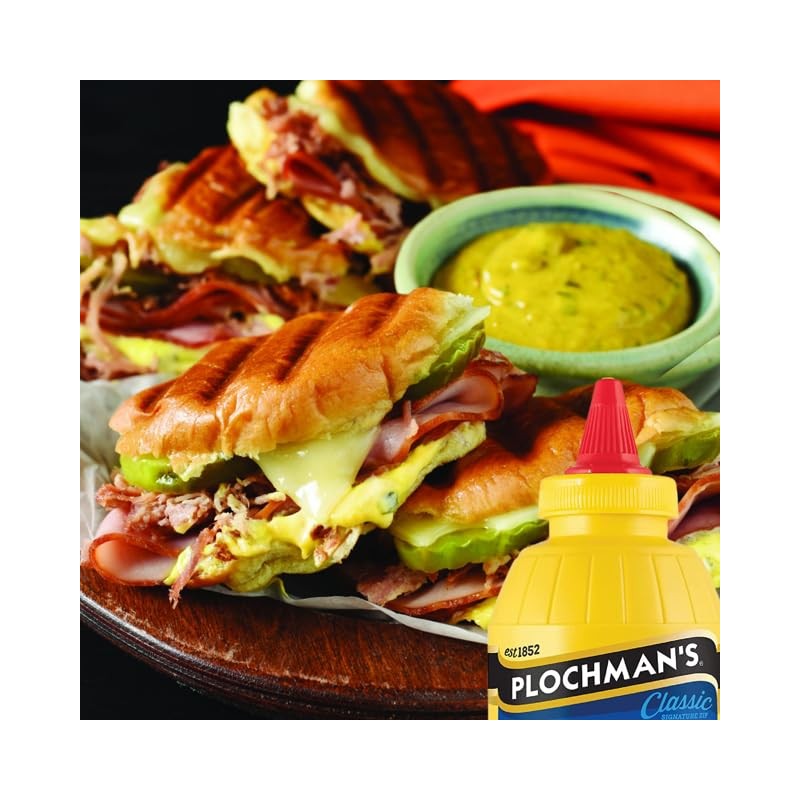 Plochman's, Mustard, Yellow, Mild, 24oz Container (Pack of 2)