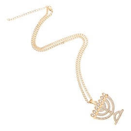 FOMIYES Branches Menorah Pendant Necklace for Women Elegant Jewelry present for Hanukkah Year Valentine Day Lightweight Skin Friendly Design