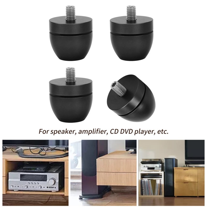 Speaker Isolation Stand Feet Set Aluminum Alloy Amplifier Base Pads